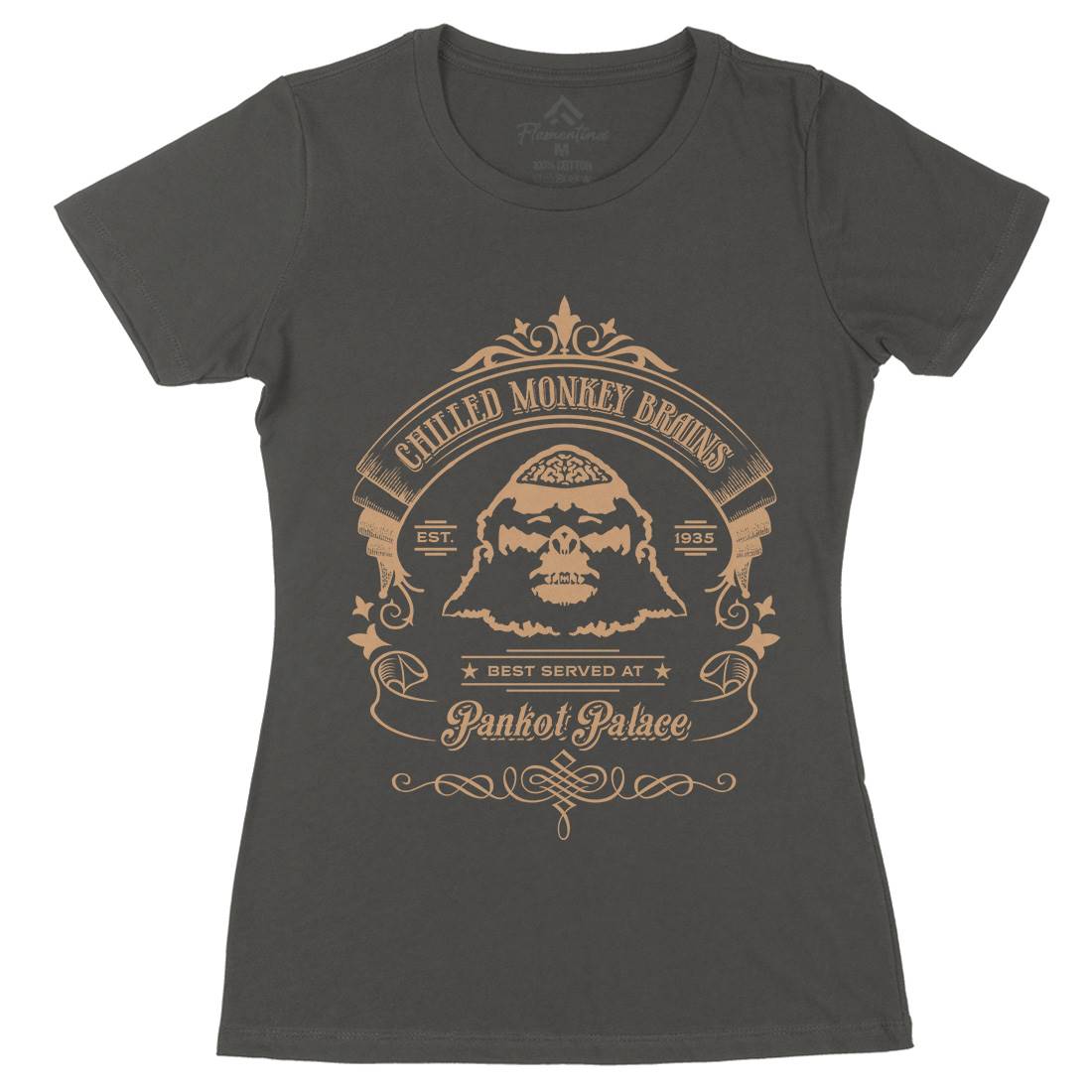Chilled Monkey Brains Womens Organic Crew Neck T-Shirt Food D239