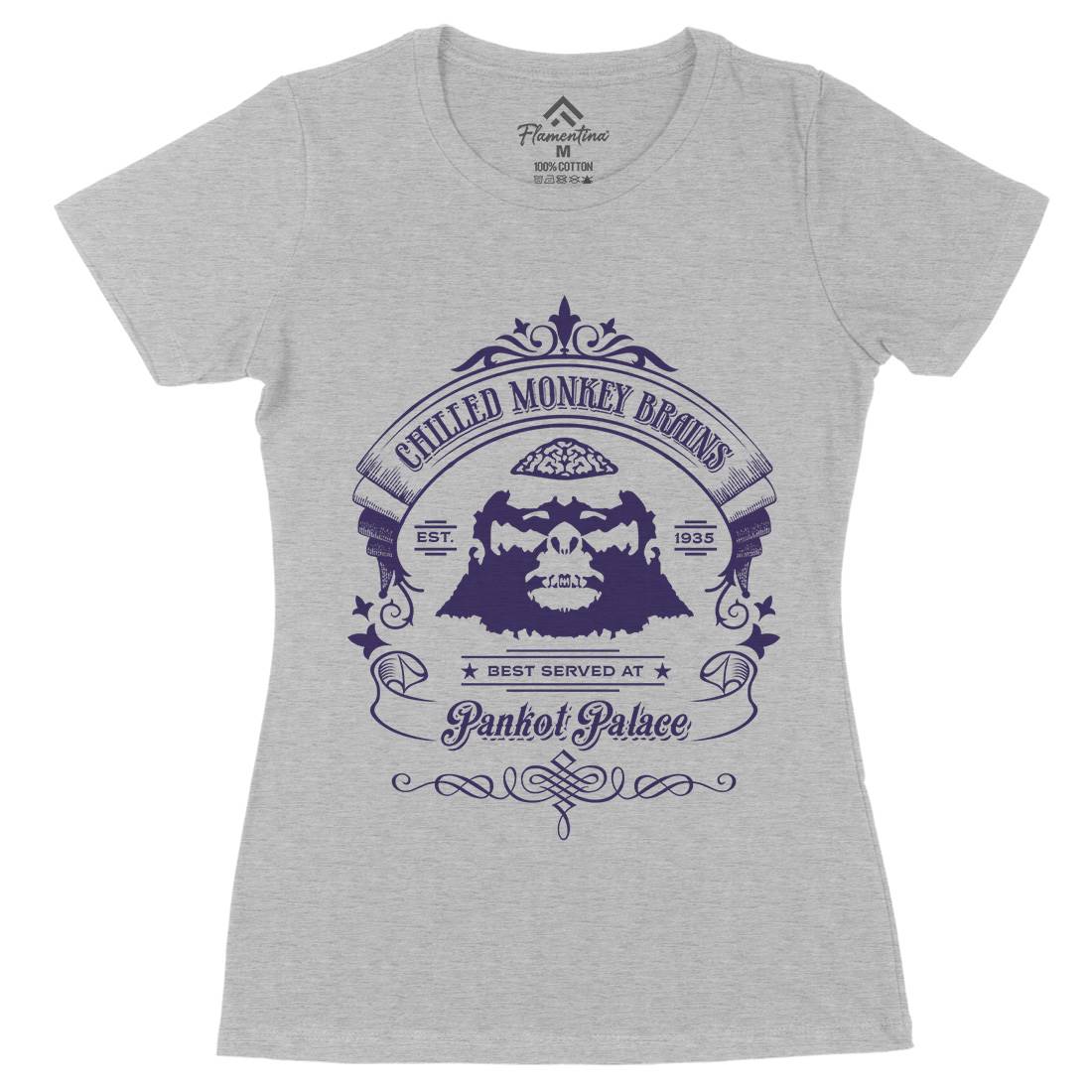 Chilled Monkey Brains Womens Organic Crew Neck T-Shirt Food D239