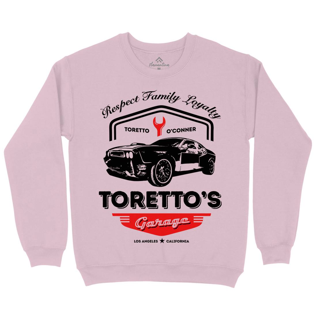 Torettos Garage Kids Crew Neck Sweatshirt Cars D240