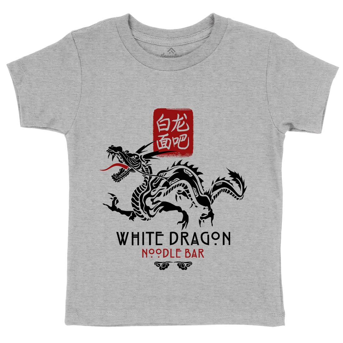 White Dragon Noodle Bar Kids Organic Crew Neck T-Shirt Space D242