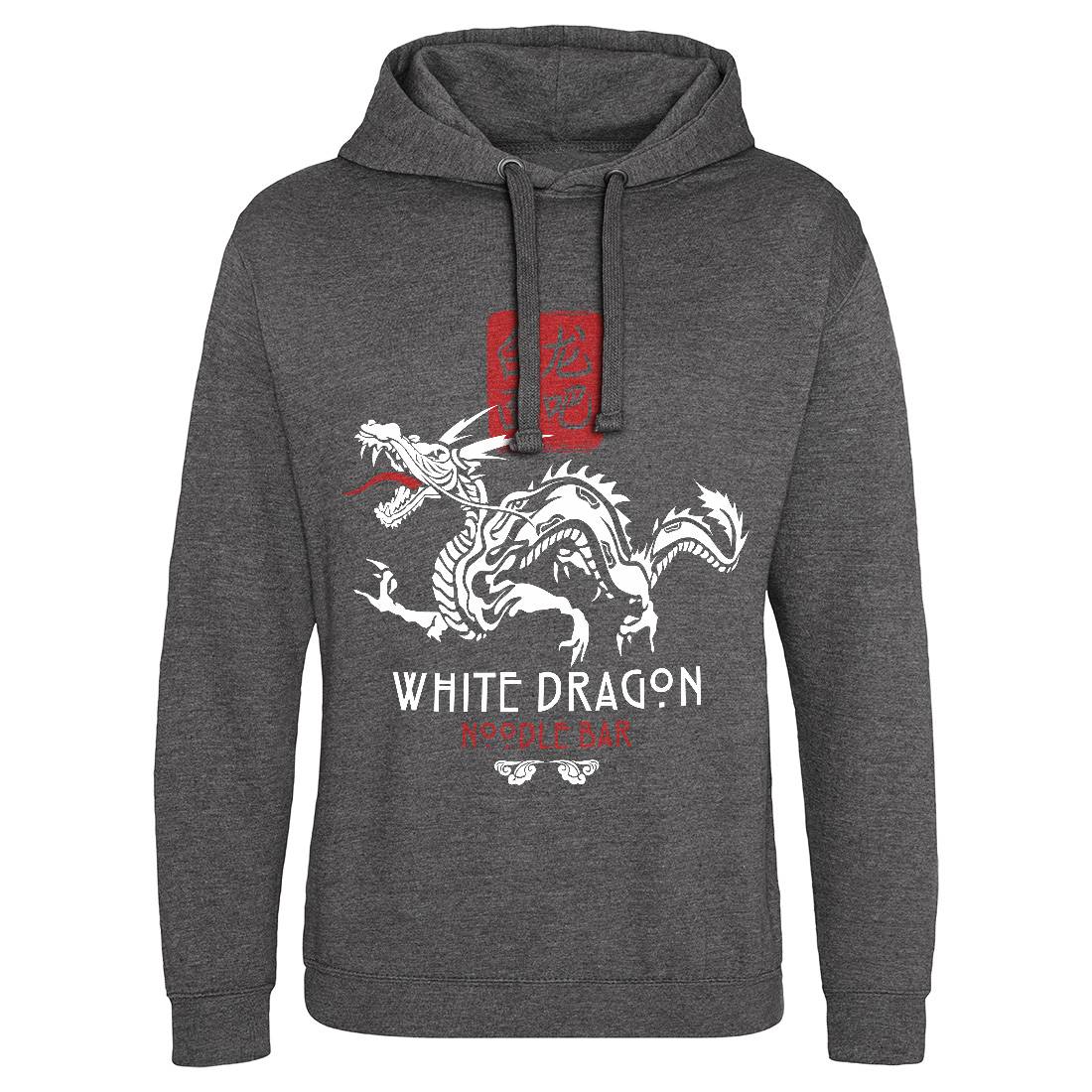 White Dragon Noodle Bar Mens Hoodie Without Pocket Space D242