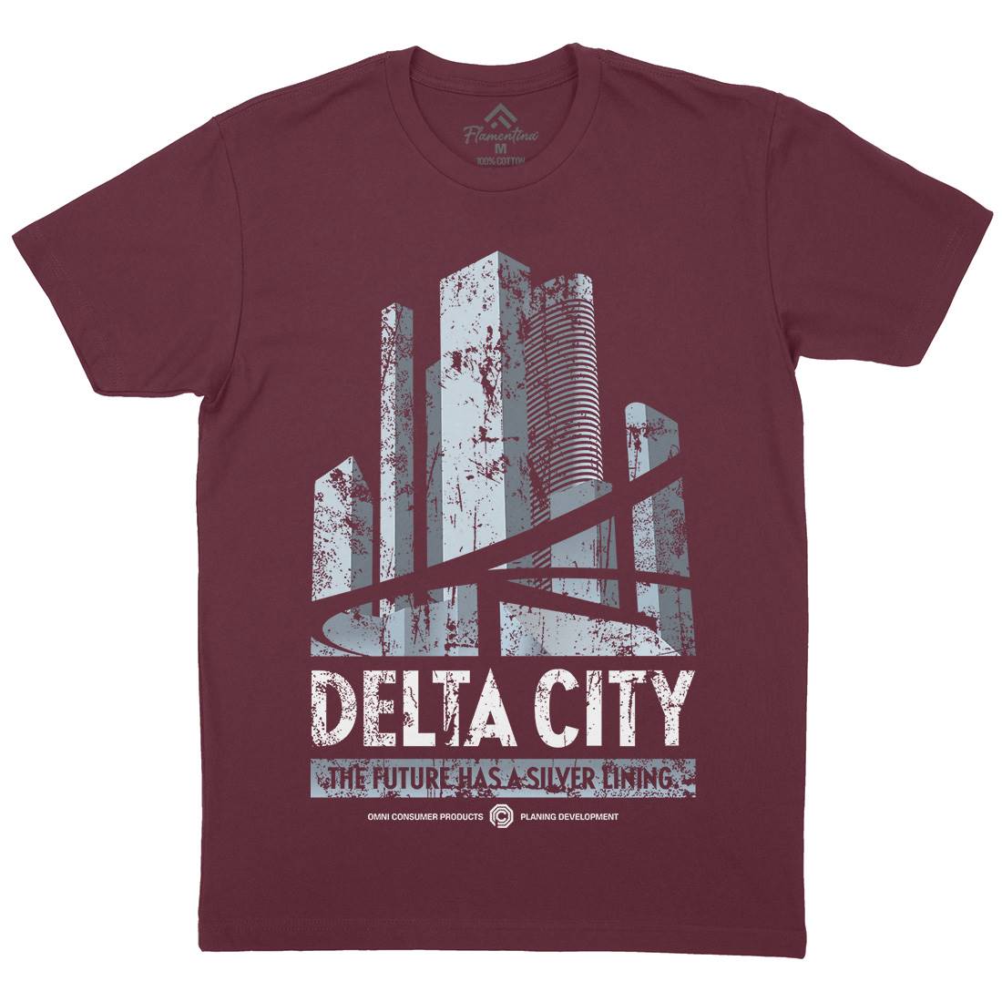 Delta City Mens Crew Neck T-Shirt Space D243