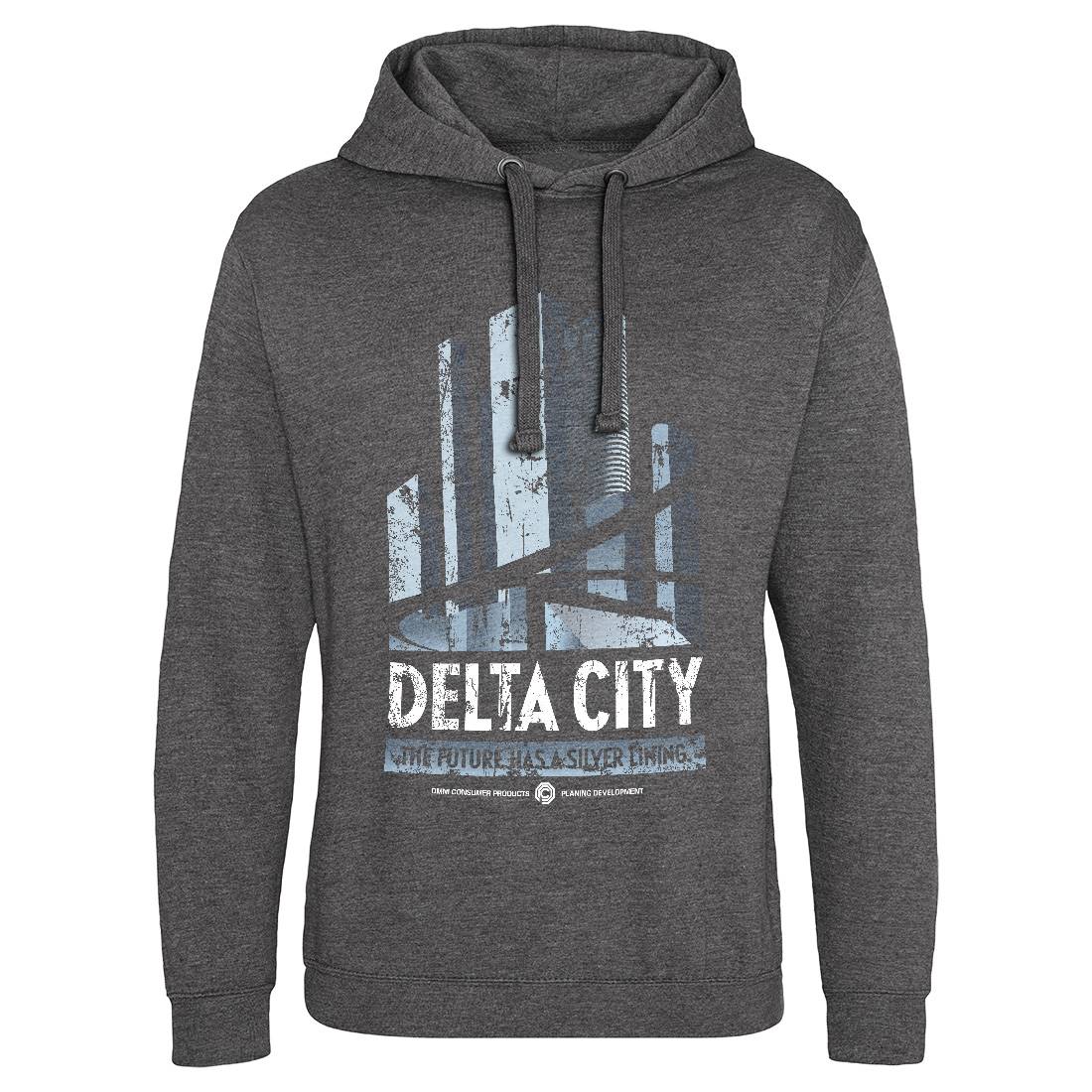 Delta City Mens Hoodie Without Pocket Space D243