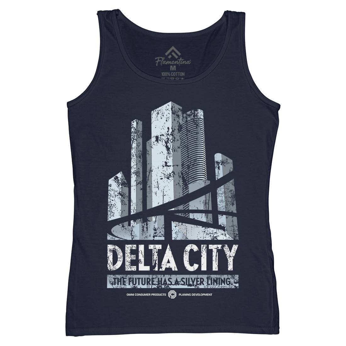 Delta City Womens Organic Tank Top Vest Space D243