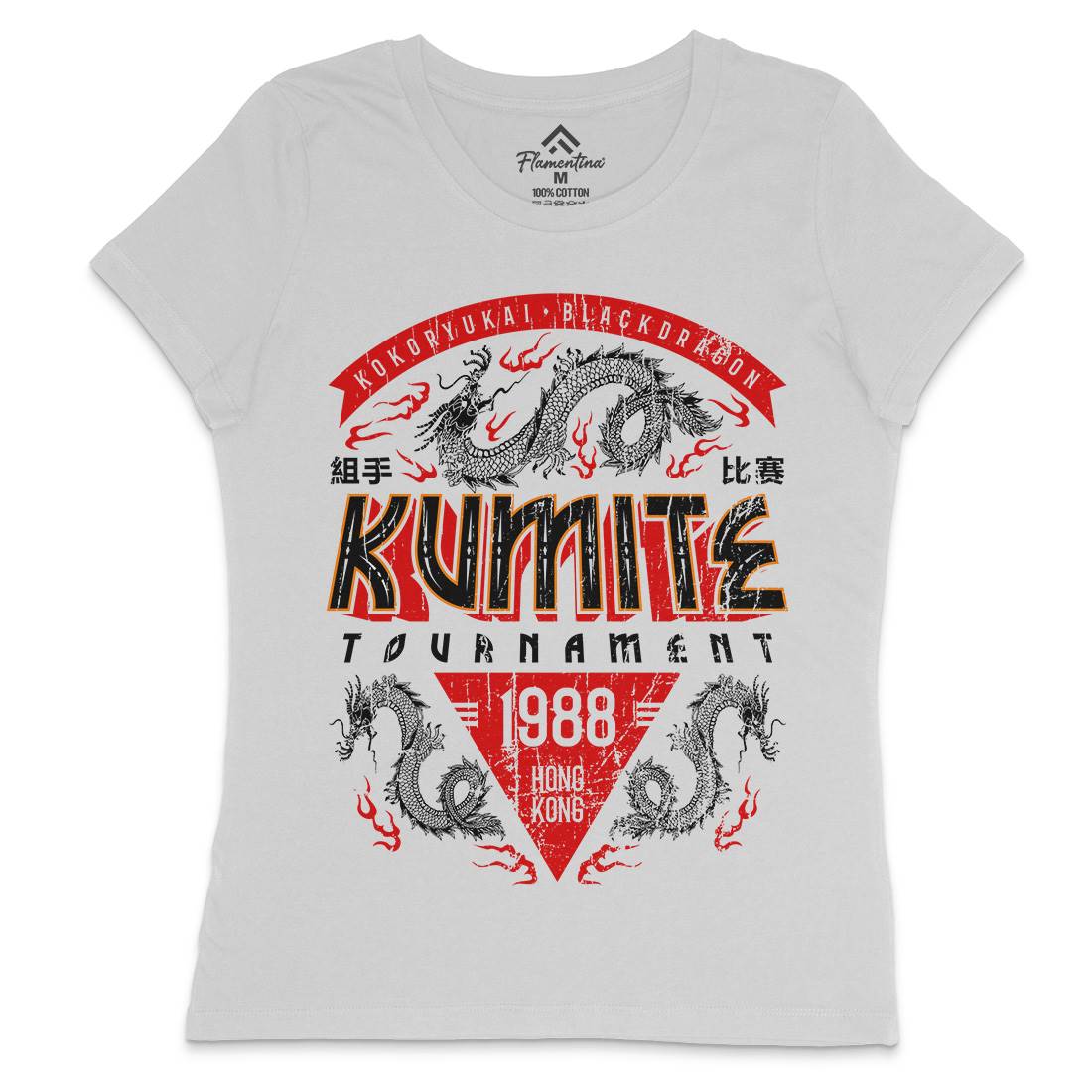 Kumite Tournament Womens Crew Neck T-Shirt Sport D245