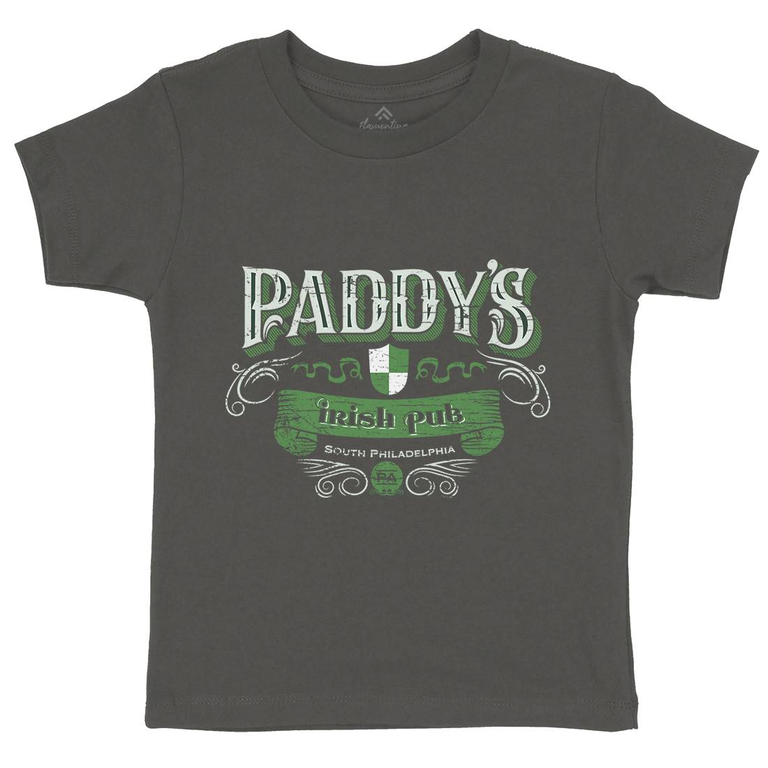 Paddys Irish Pub Kids Crew Neck T-Shirt Drinks D246