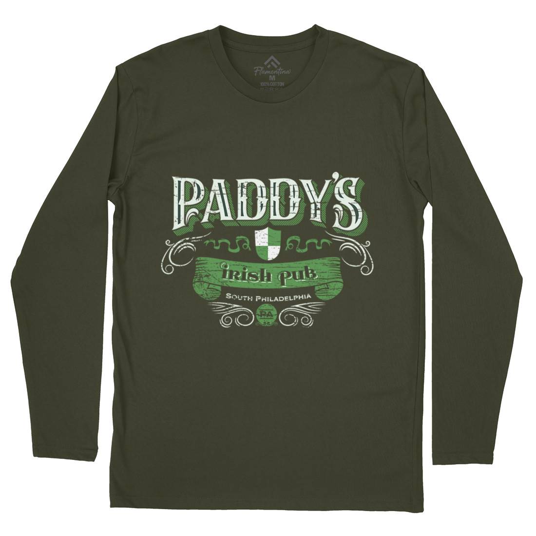 Paddys Irish Pub Mens Long Sleeve T-Shirt Drinks D246