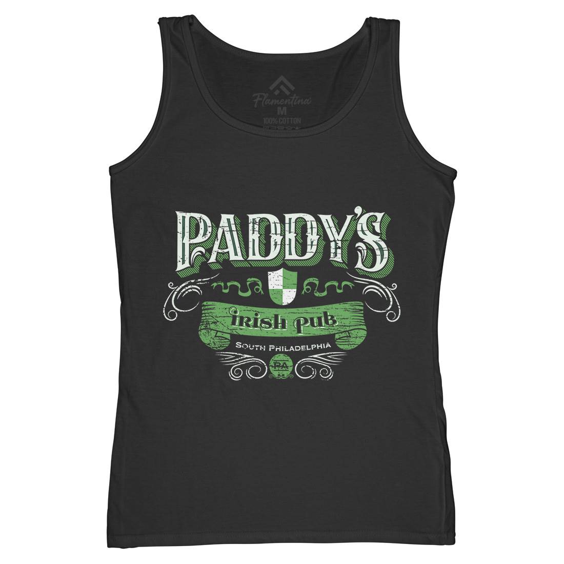 Paddys Irish Pub Womens Organic Tank Top Vest Drinks D246