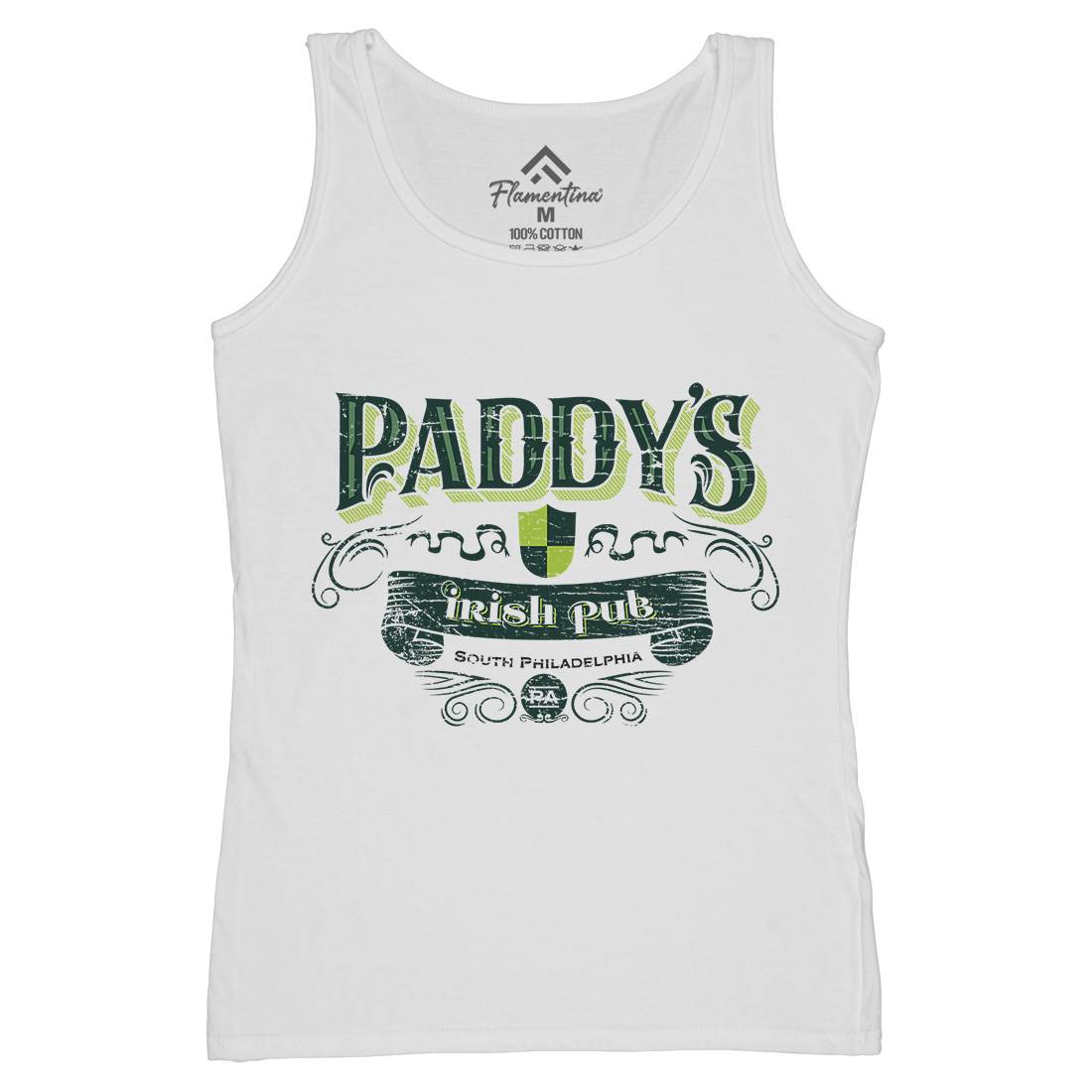 Paddys Irish Pub Womens Organic Tank Top Vest Drinks D246