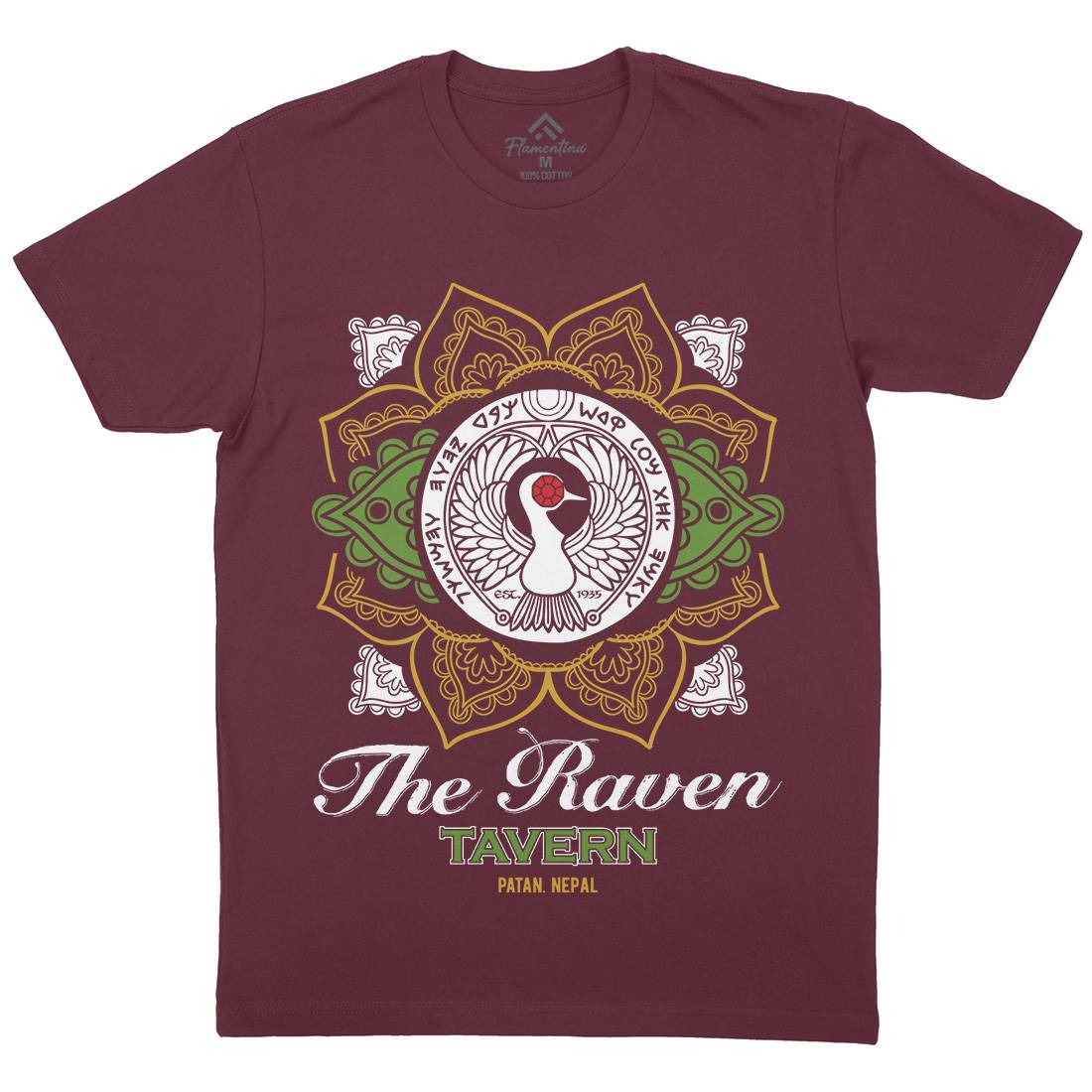 Raven Tavern Mens Crew Neck T-Shirt Drinks D247