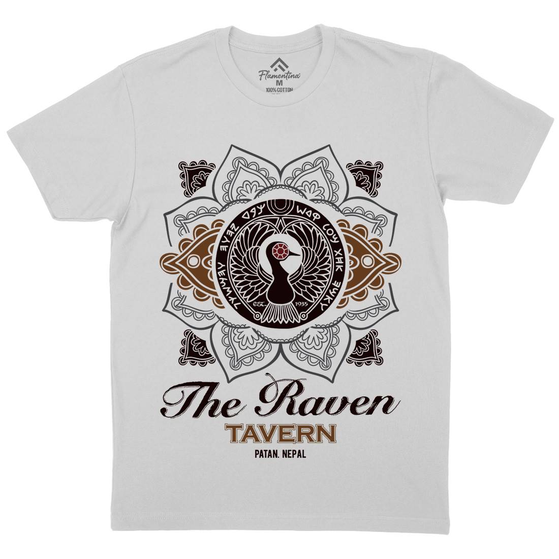 Raven Tavern Mens Crew Neck T-Shirt Drinks D247