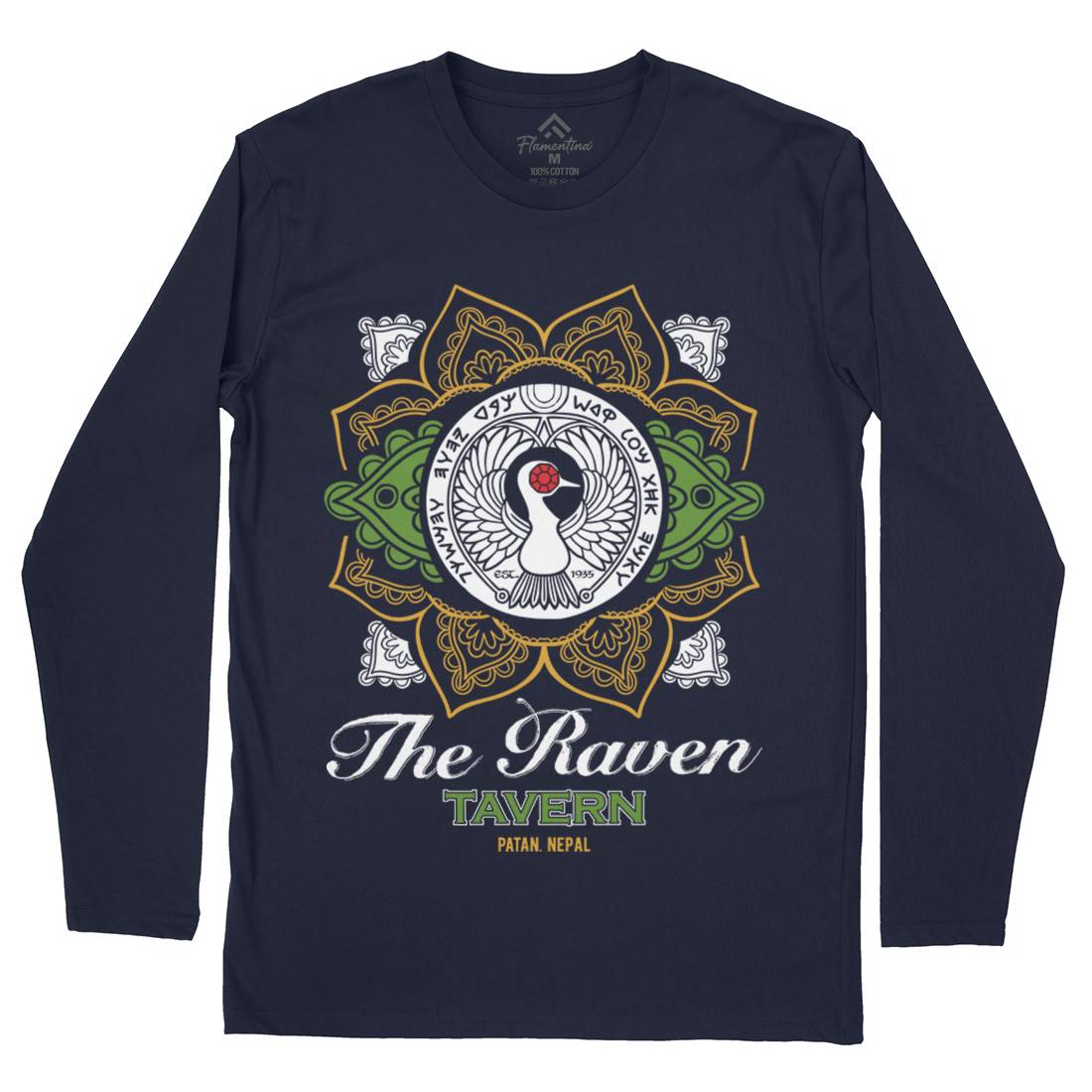 Raven Tavern Mens Long Sleeve T-Shirt Drinks D247