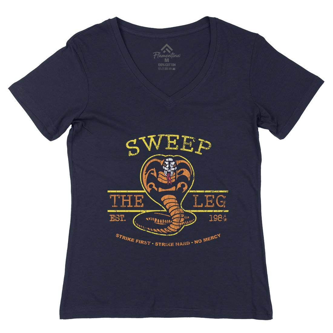 Sweep The Leg Womens Organic V-Neck T-Shirt Sport D248