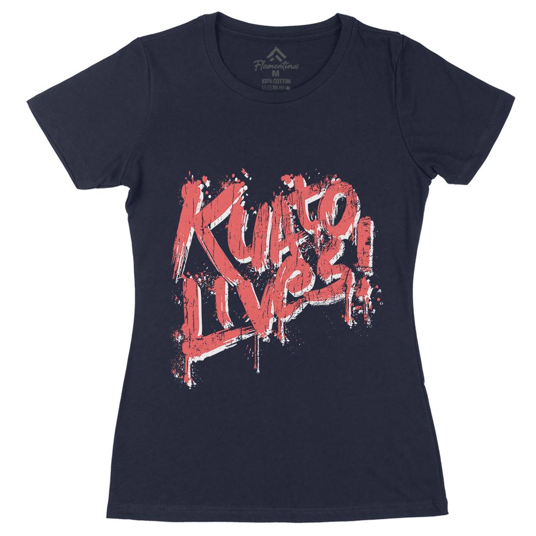 Kuato Lives Womens Organic Crew Neck T-Shirt Space D249