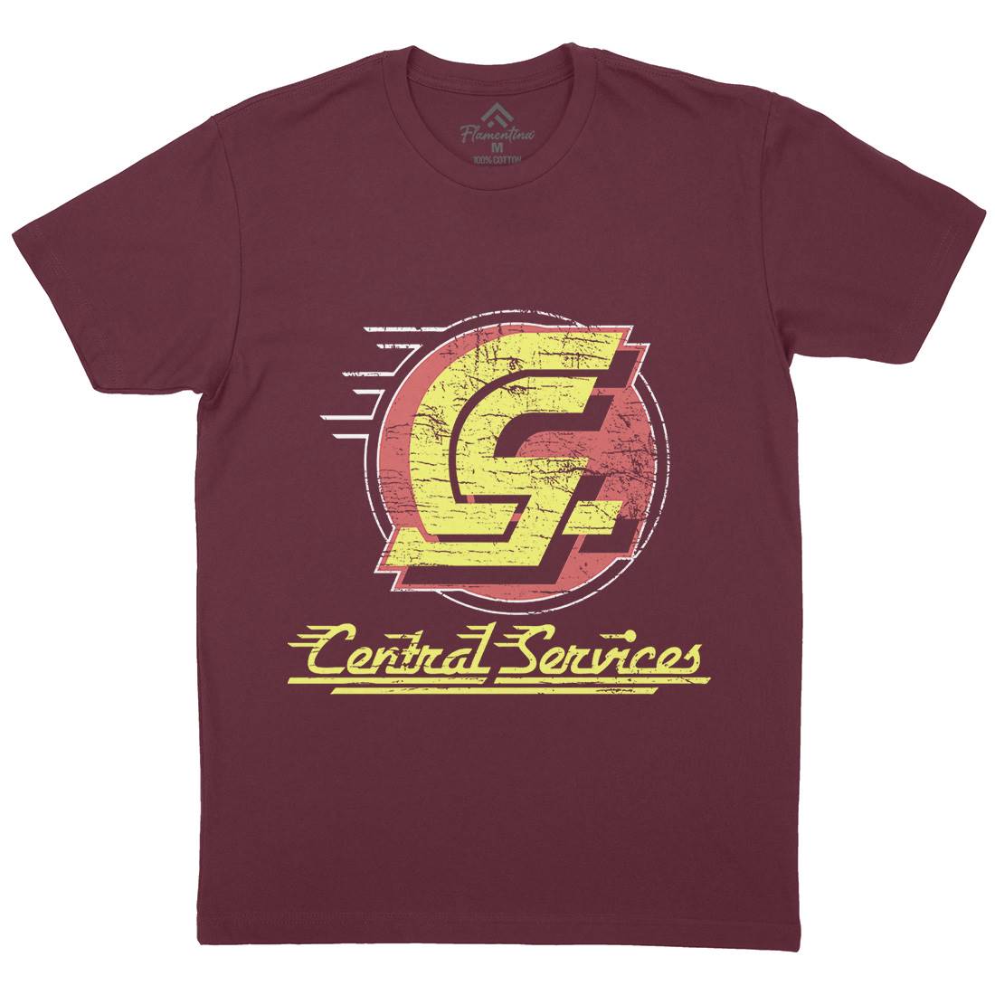 Central Services Mens Crew Neck T-Shirt Space D250