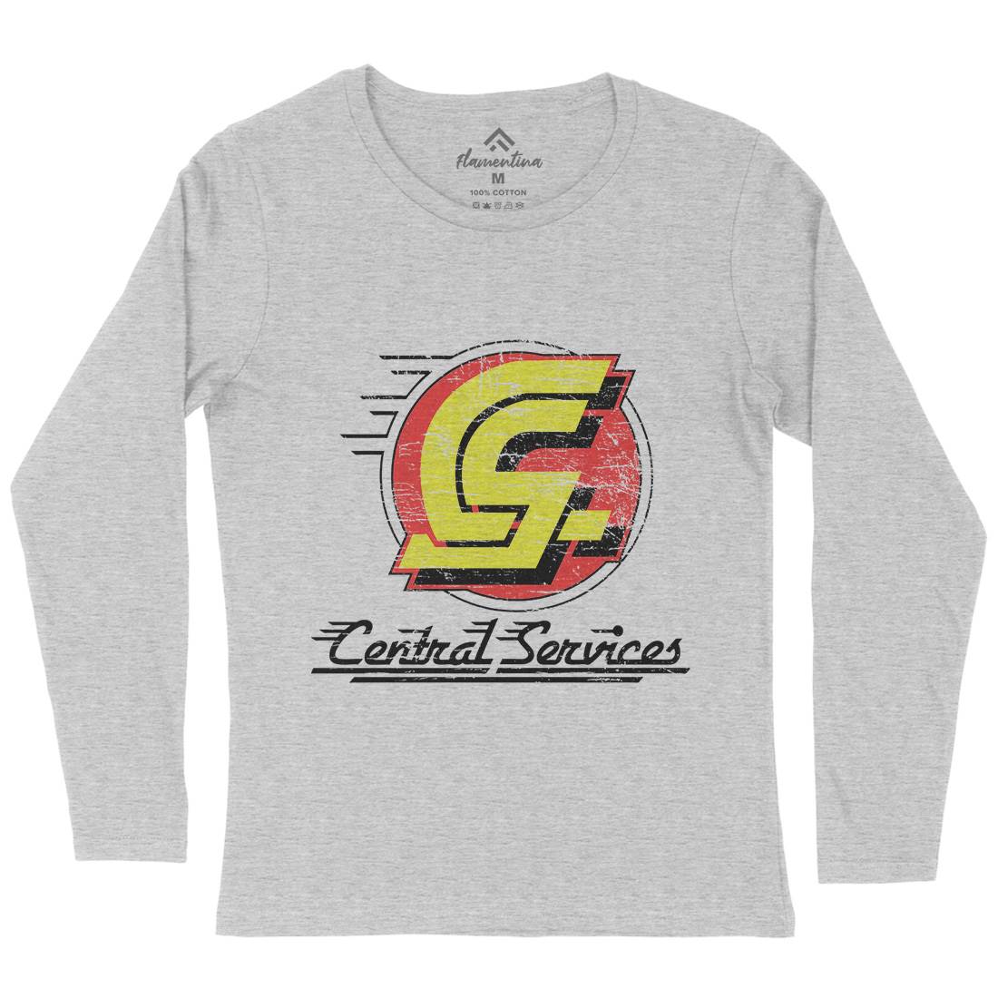 Central Services Womens Long Sleeve T-Shirt Space D250