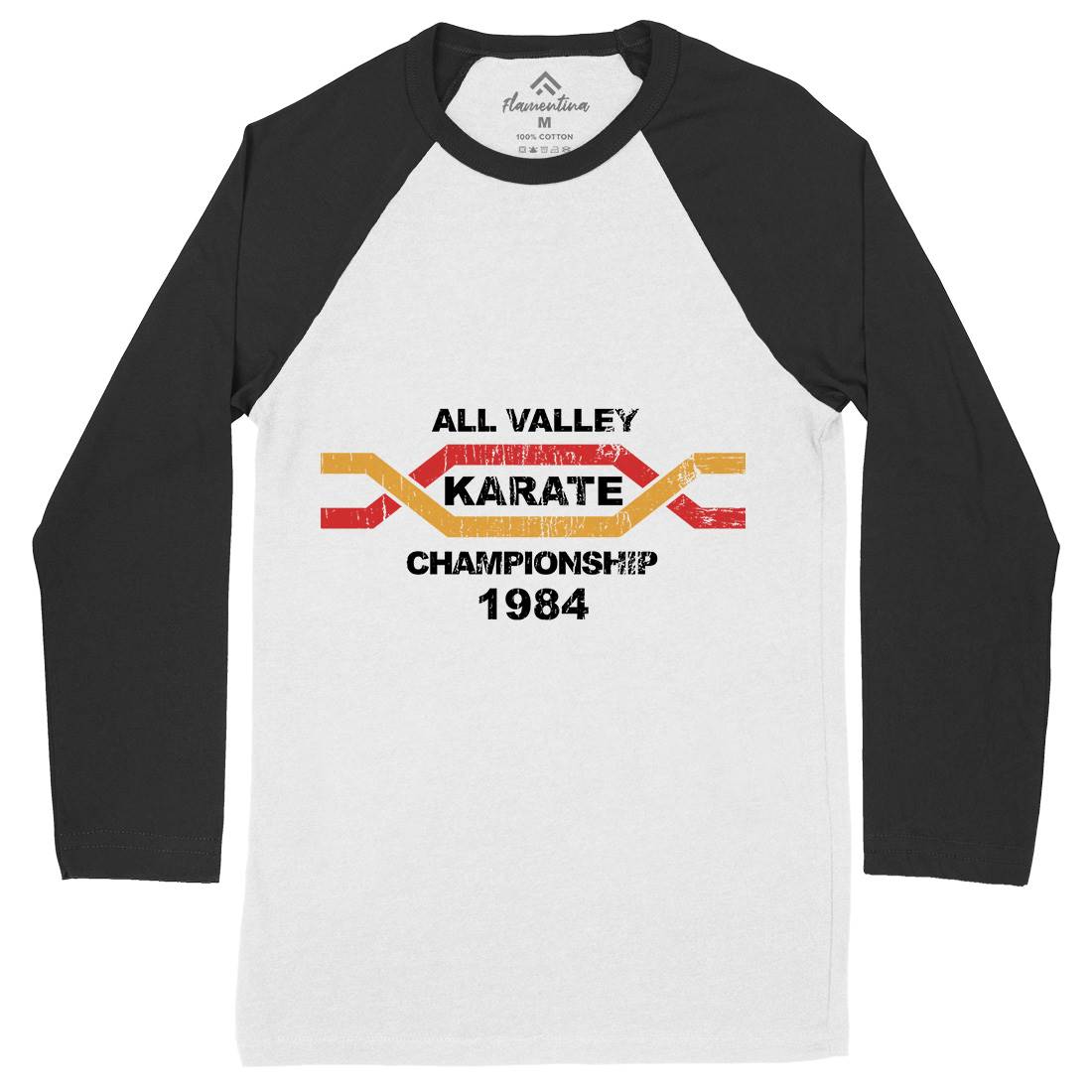 All Valley Mens Long Sleeve Baseball T-Shirt Sport D251