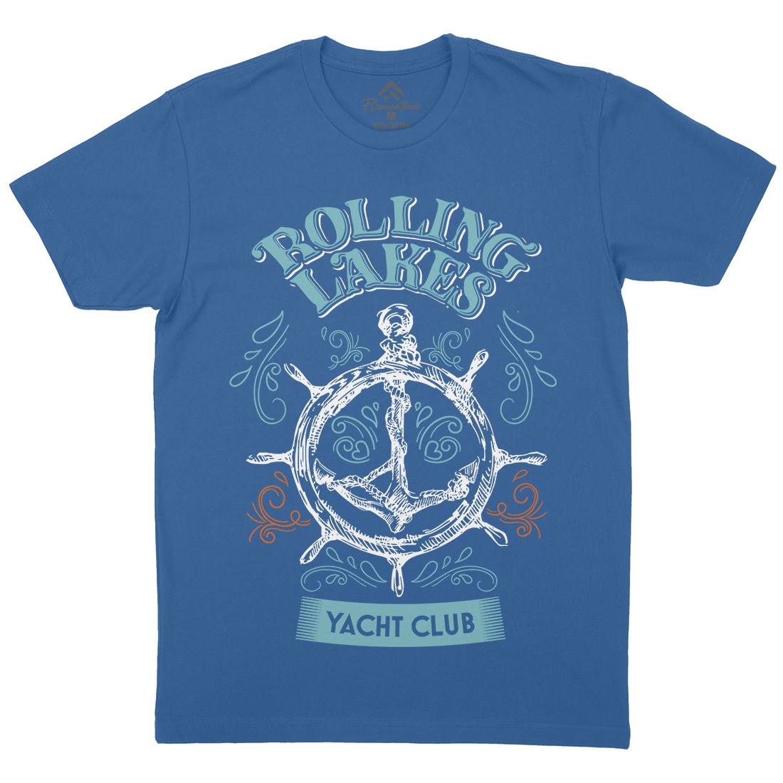 Rolling Lakes Yacht Club Mens Crew Neck T-Shirt Horror D252