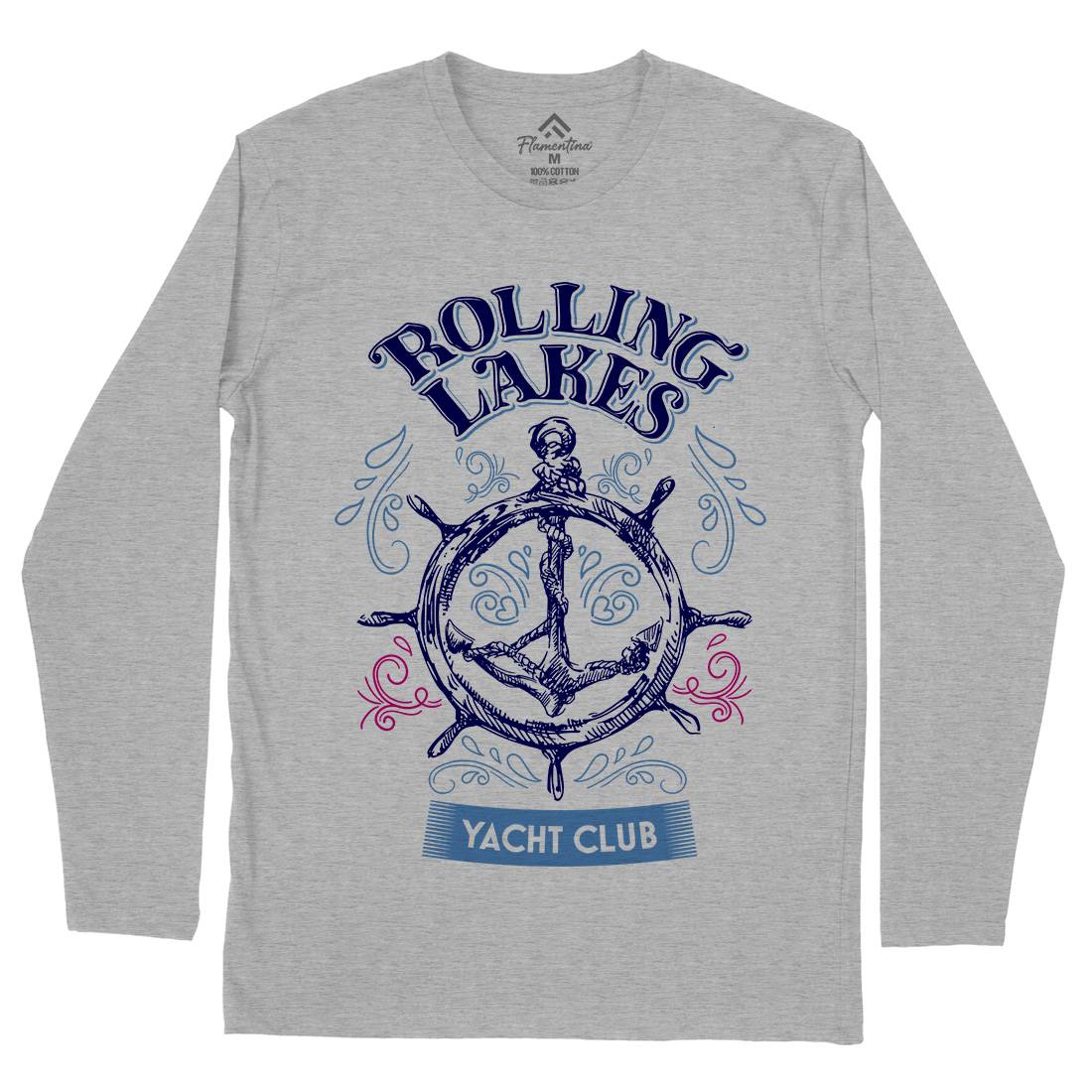 Rolling Lakes Yacht Club Mens Long Sleeve T-Shirt Horror D252