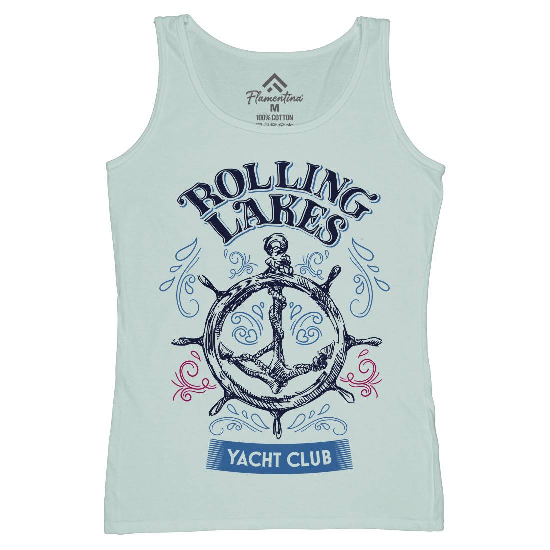 Rolling Lakes Yacht Club Womens Organic Tank Top Vest Horror D252