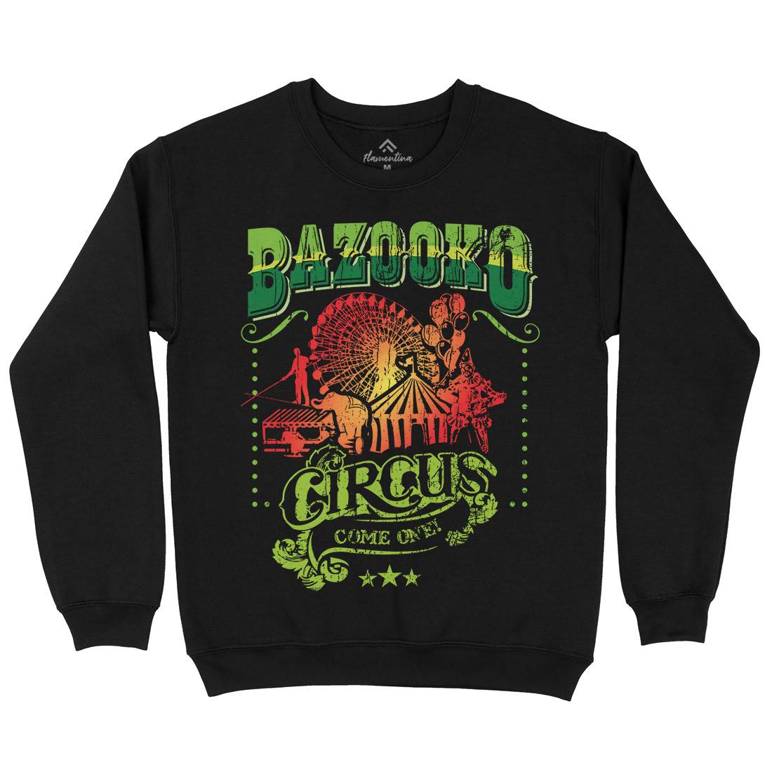 Bazookos Circus Kids Crew Neck Sweatshirt Retro D254