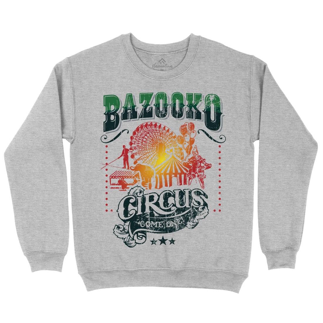 Bazookos Circus Mens Crew Neck Sweatshirt Retro D254