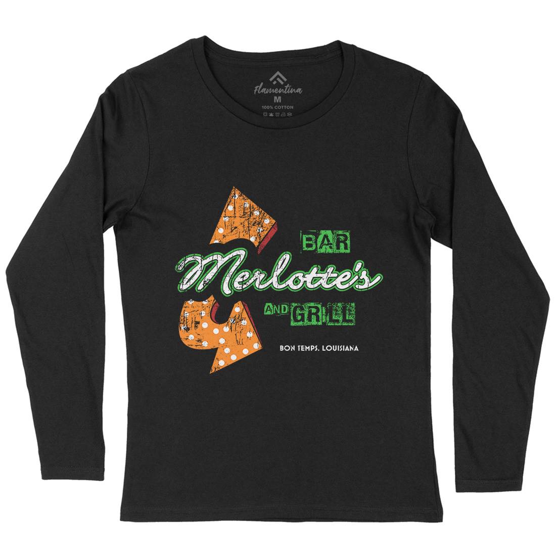 Merlottes Bar Womens Long Sleeve T-Shirt Horror D255