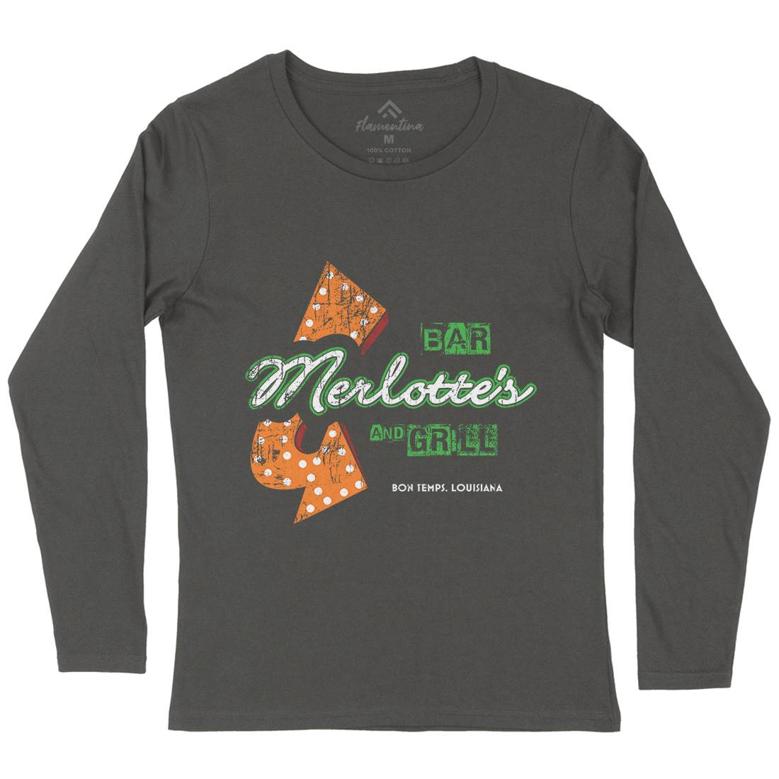 Merlottes Bar Womens Long Sleeve T-Shirt Horror D255