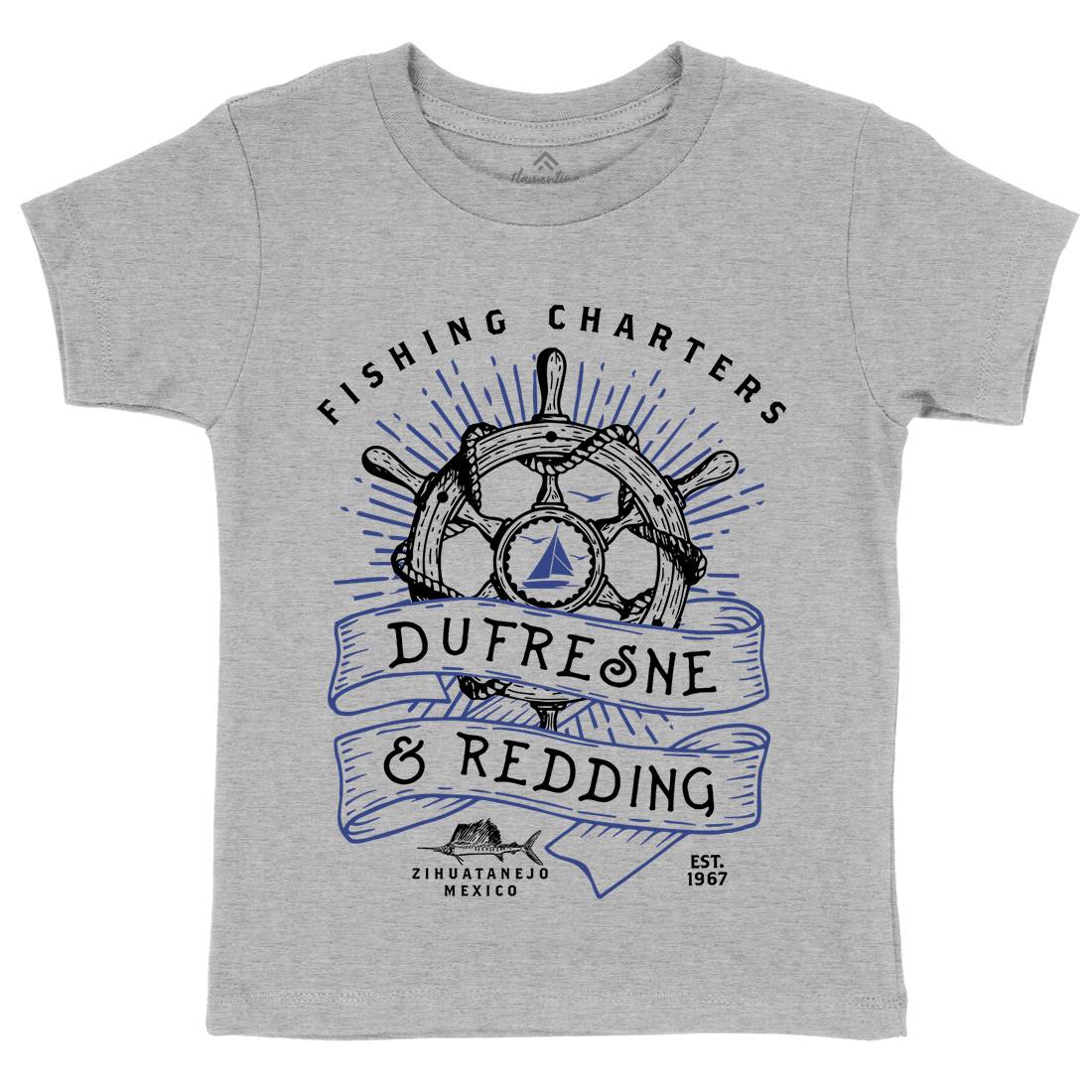 Dufresne And Redding Kids Organic Crew Neck T-Shirt Retro D256