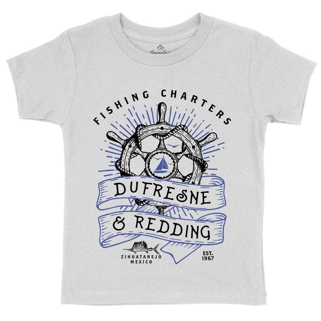 Dufresne And Redding Kids Organic Crew Neck T-Shirt Retro D256