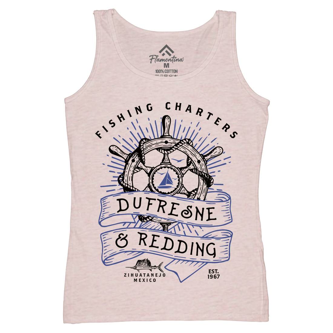 Dufresne And Redding Womens Organic Tank Top Vest Retro D256