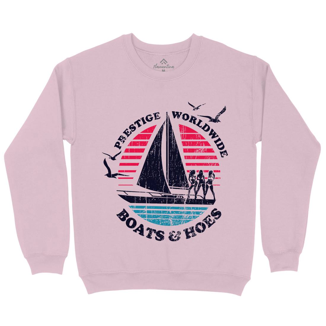 Boats N Hoes Kids Crew Neck Sweatshirt Retro D257