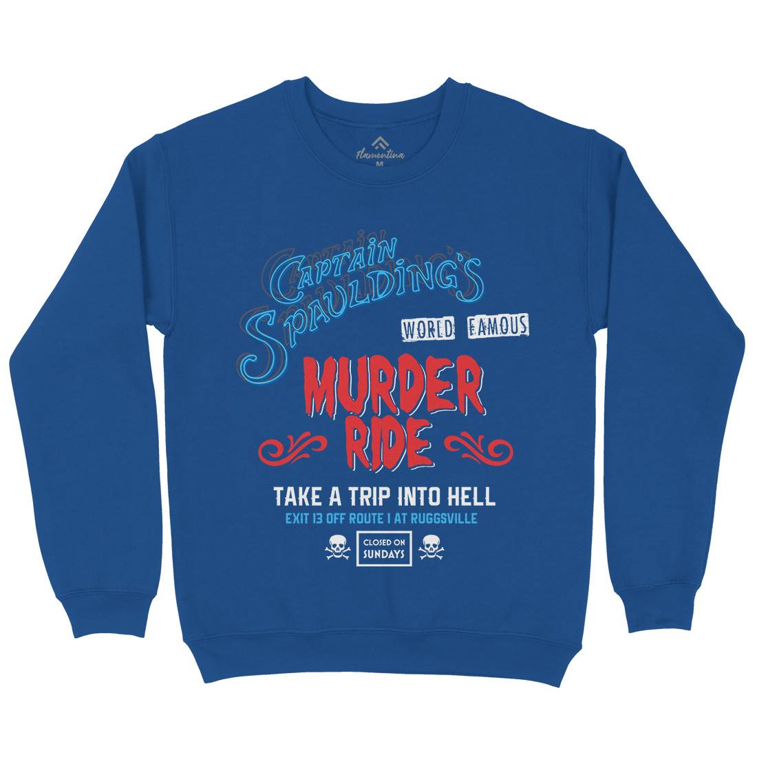Murder Ride Kids Crew Neck Sweatshirt Horror D258