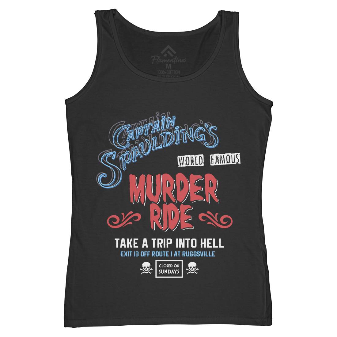 Murder Ride Womens Organic Tank Top Vest Horror D258