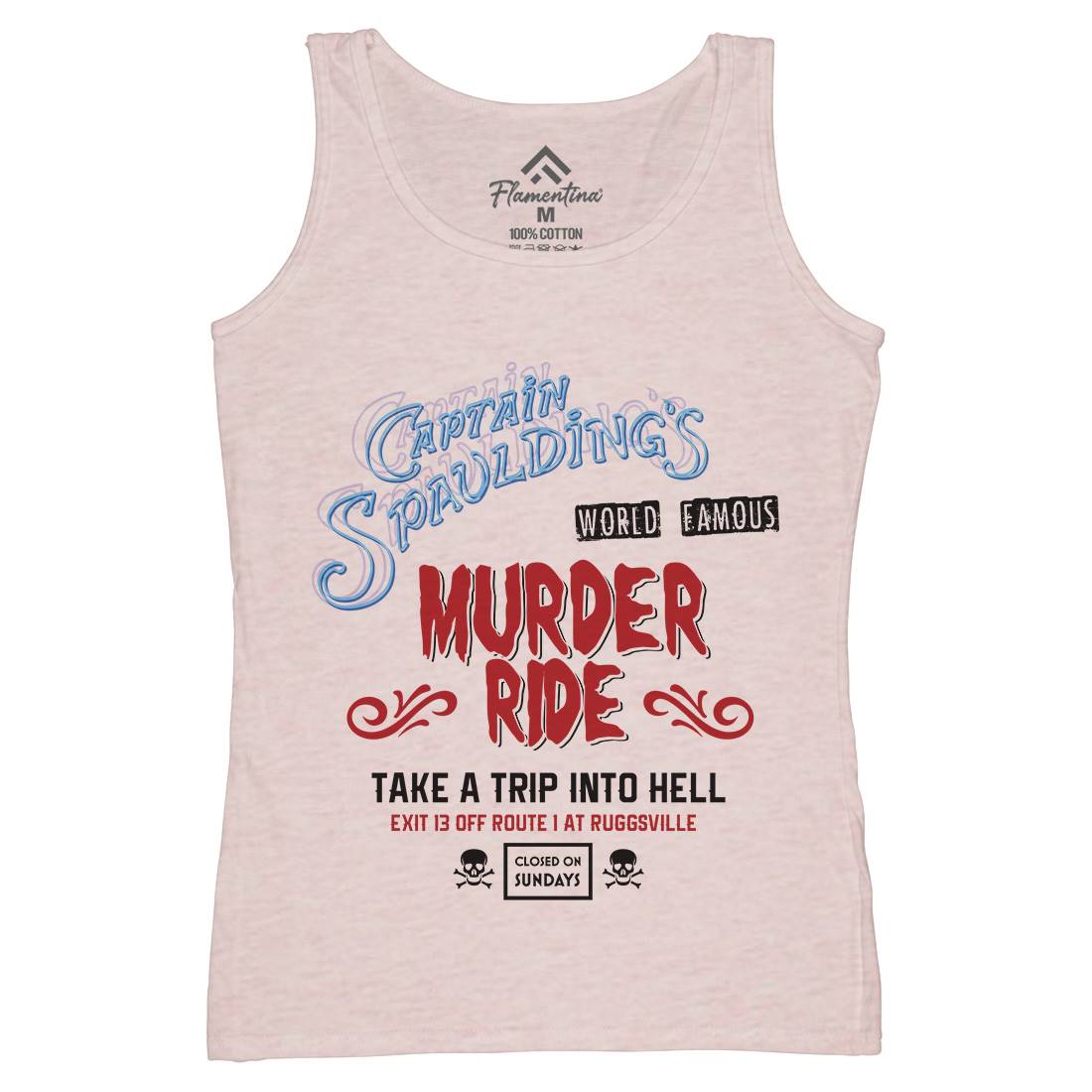 Murder Ride Womens Organic Tank Top Vest Horror D258