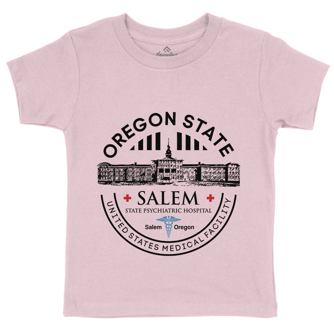 Salem Hospital Kids Crew Neck T-Shirt Retro D259