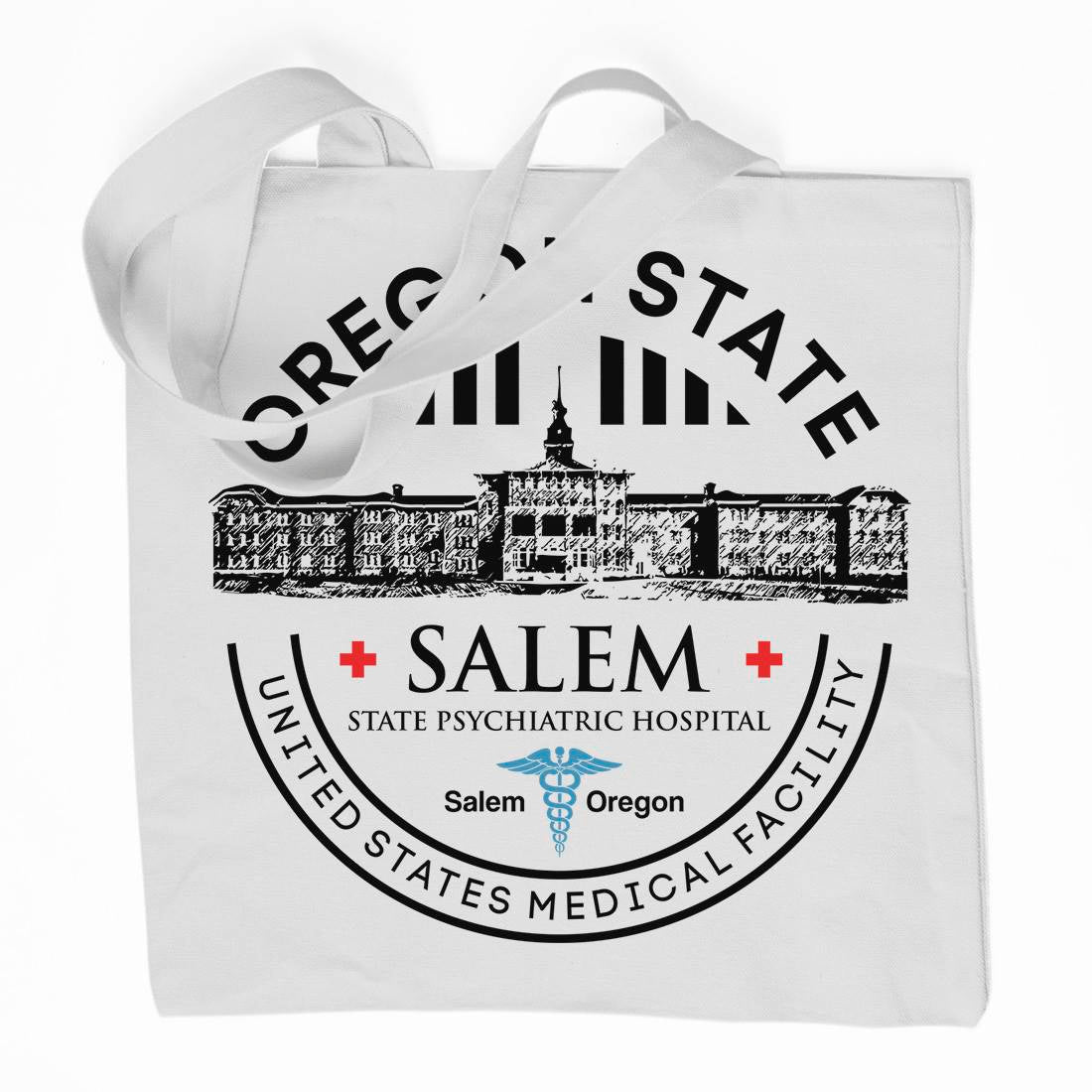 Salem Hospital Organic Premium Cotton Tote Bag Retro D259