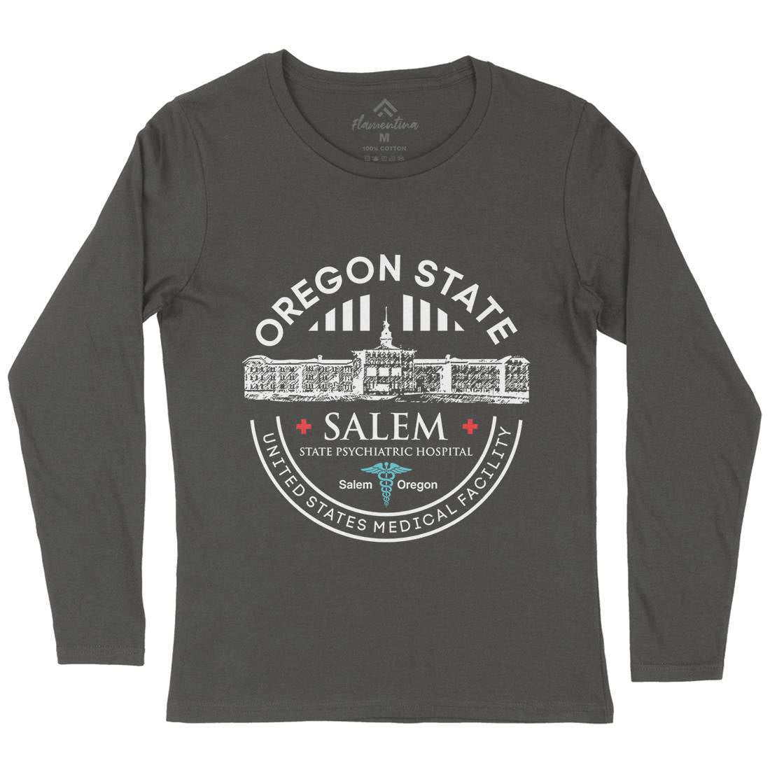 Salem Hospital Womens Long Sleeve T-Shirt Retro D259