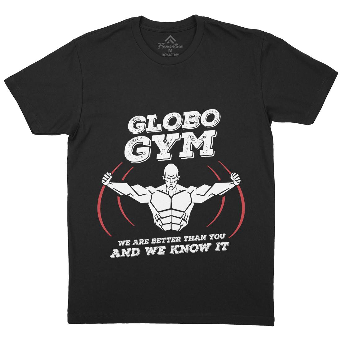 Globo Gym Mens Crew Neck T-Shirt Sport D260