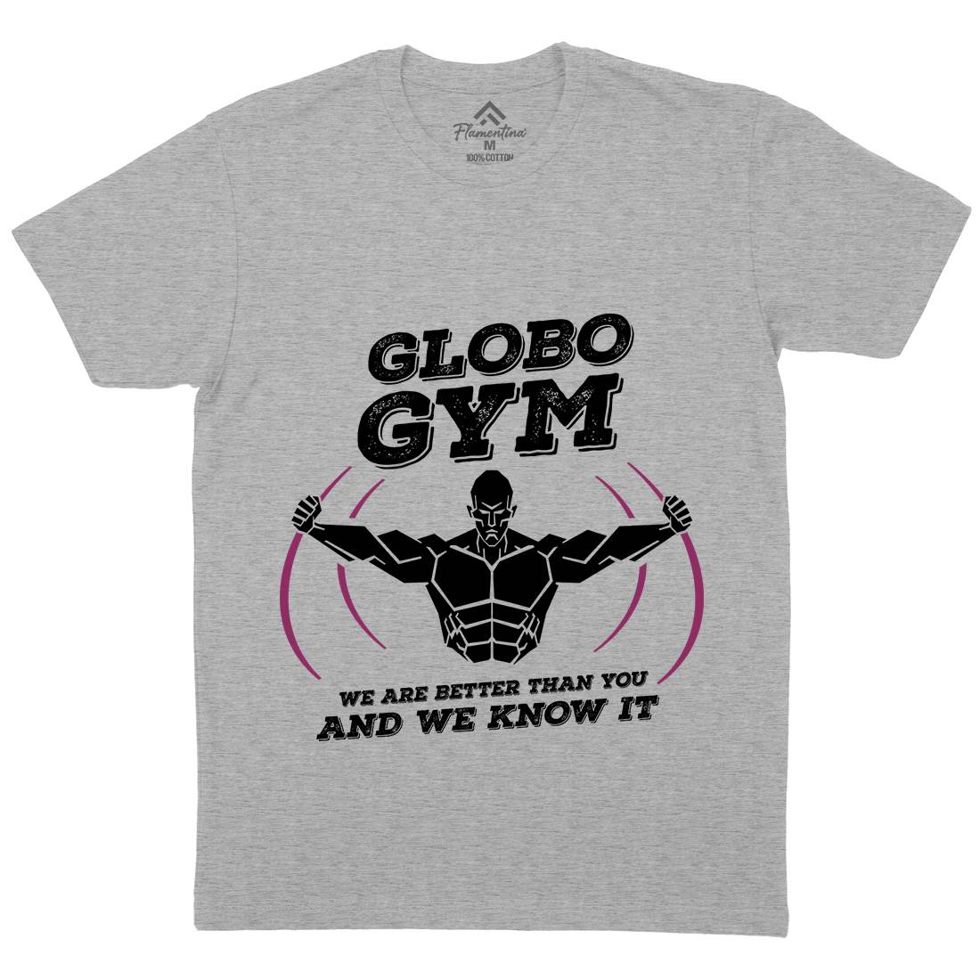 Globo Gym Mens Crew Neck T-Shirt Sport D260
