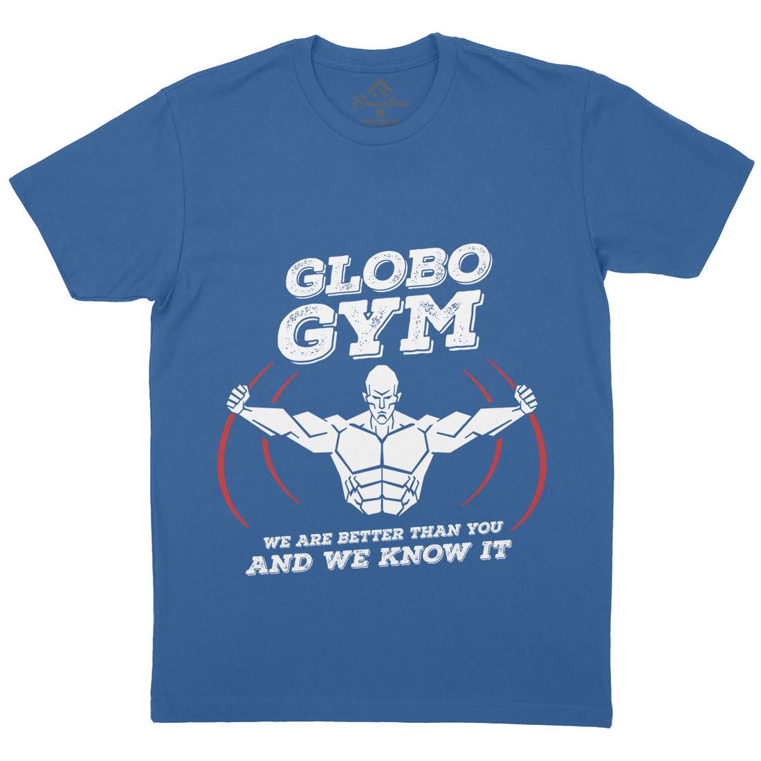 Globo Gym Mens Organic Crew Neck T-Shirt Sport D260