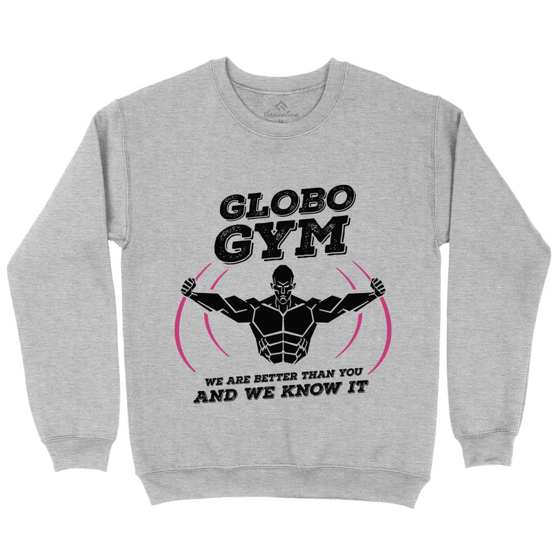 Globo Gym Mens Crew Neck Sweatshirt Sport D260