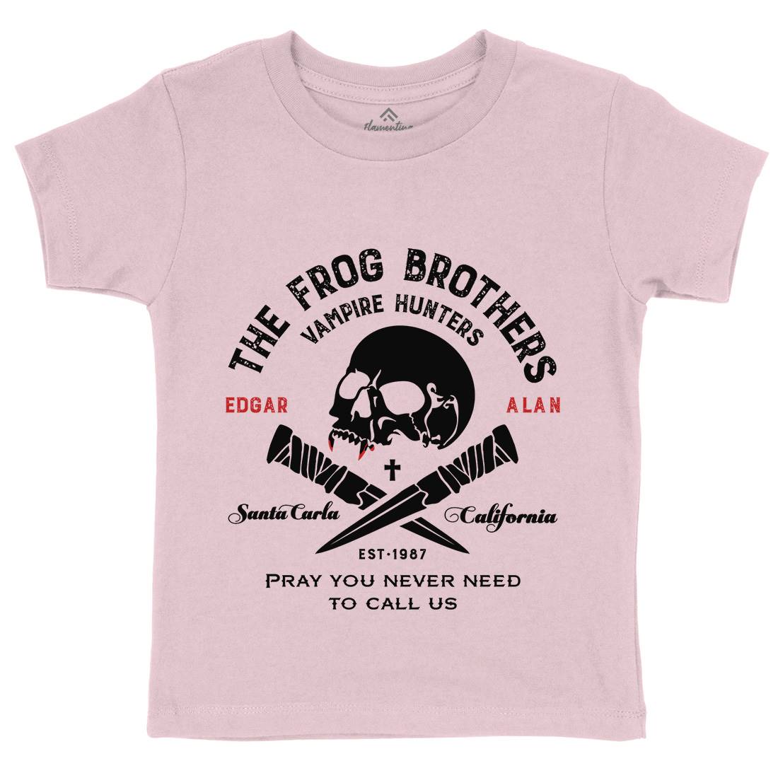 Frog Brothers Kids Organic Crew Neck T-Shirt Horror D261