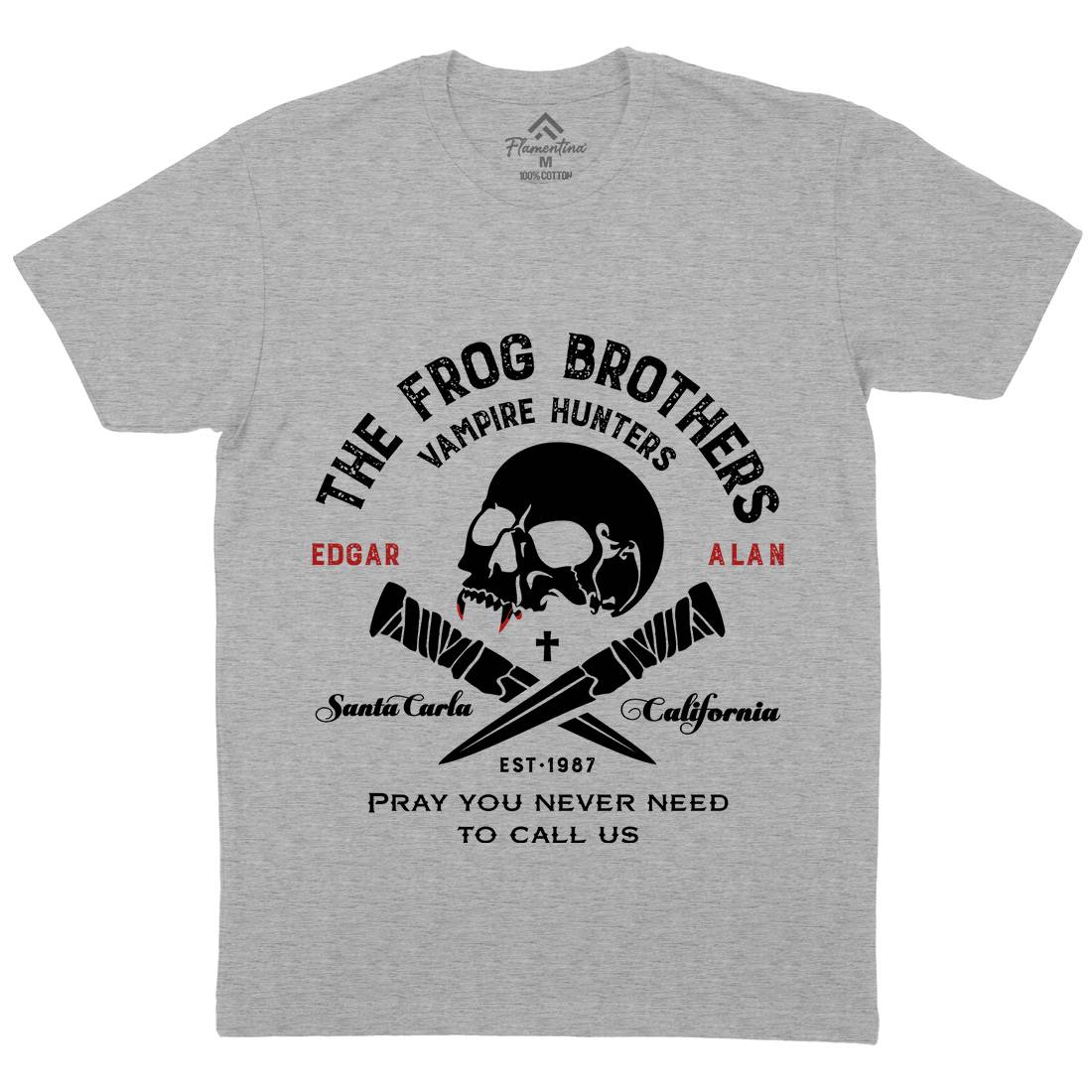 Frog Brothers Mens Crew Neck T-Shirt Horror D261