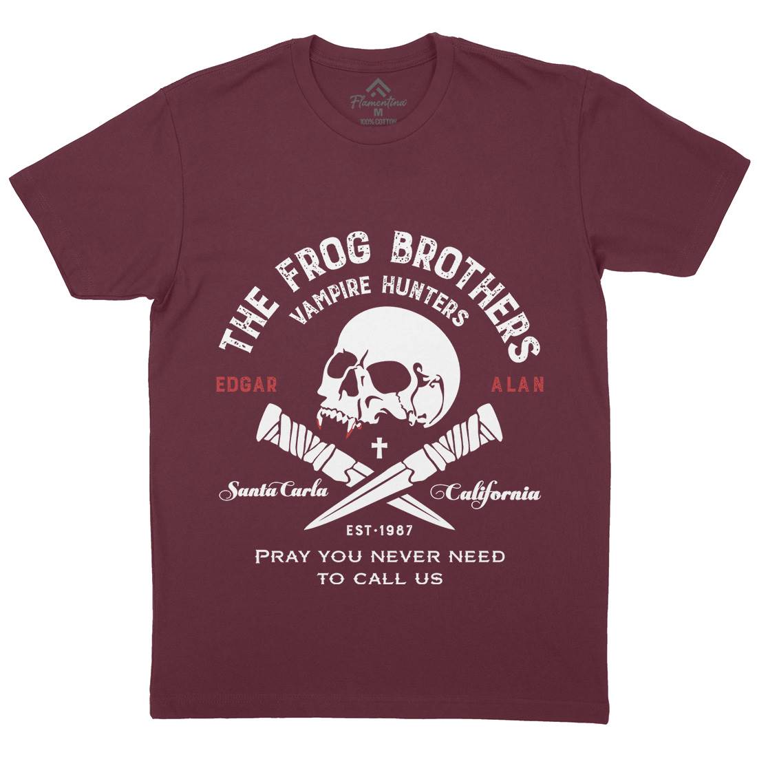 Frog Brothers Mens Crew Neck T-Shirt Horror D261