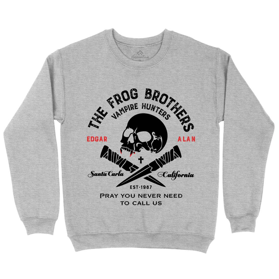 Frog Brothers Kids Crew Neck Sweatshirt Horror D261