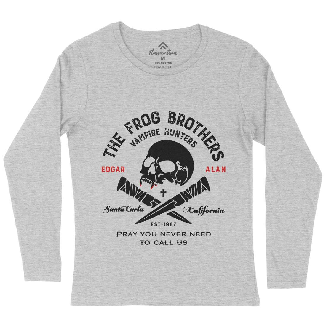 Frog Brothers Womens Long Sleeve T-Shirt Horror D261