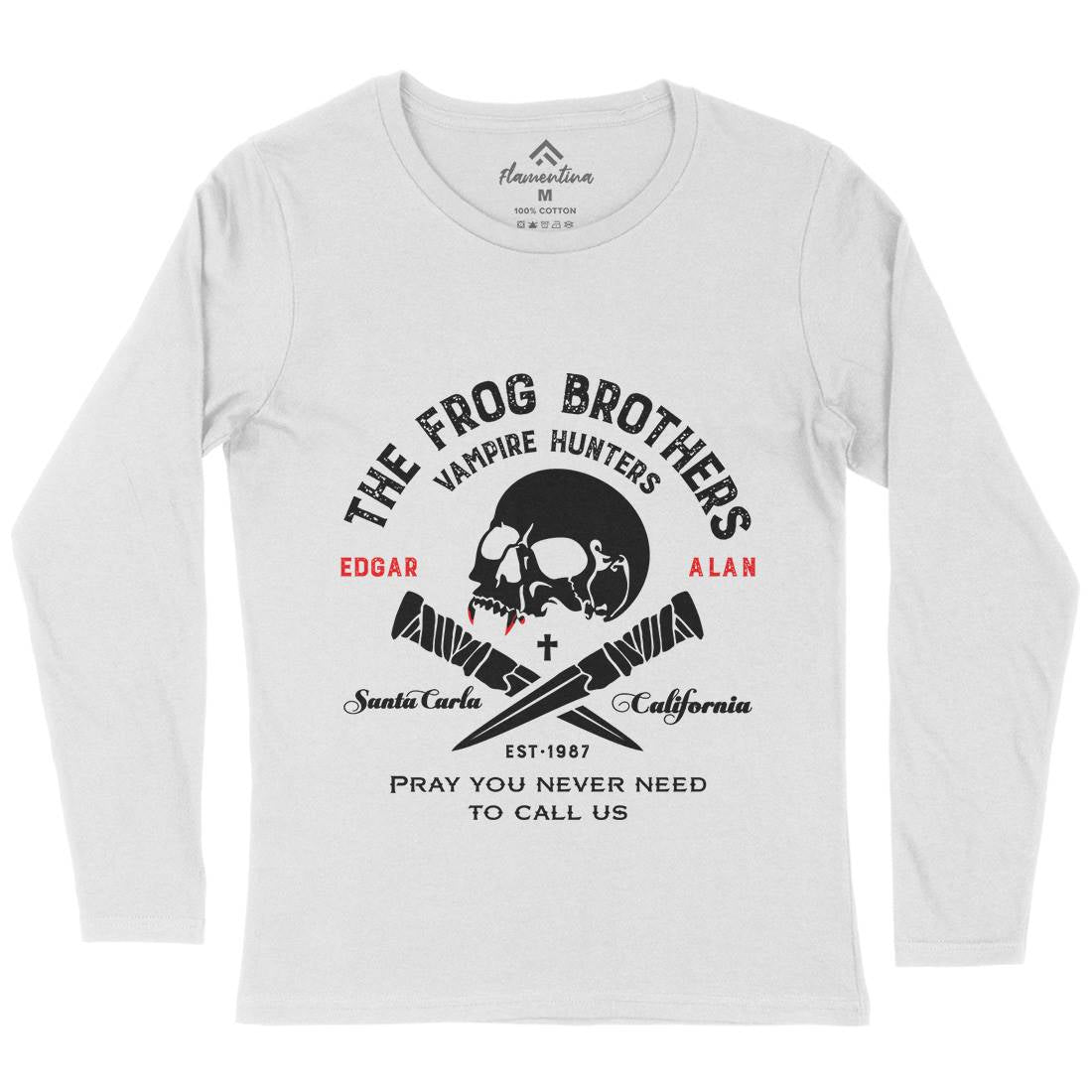 Frog Brothers Womens Long Sleeve T-Shirt Horror D261