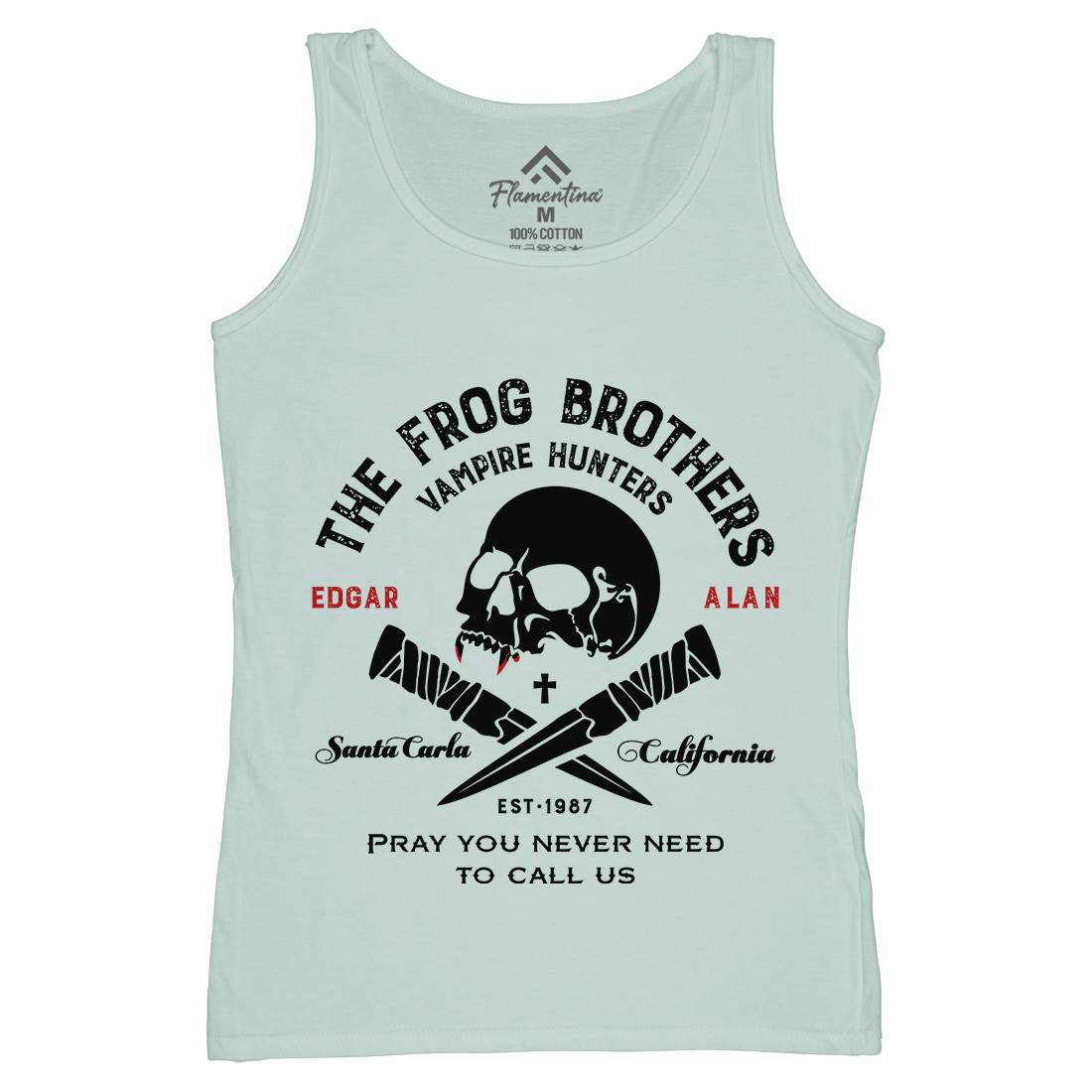 Frog Brothers Womens Organic Tank Top Vest Horror D261