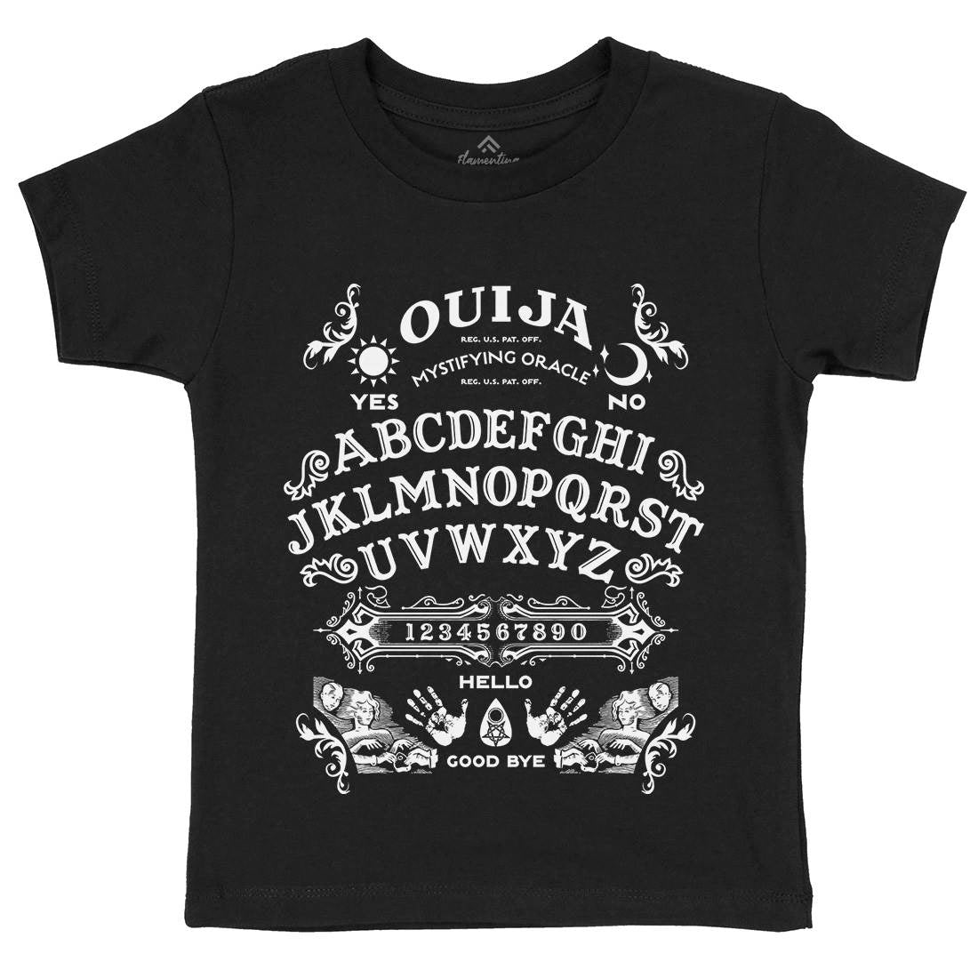 Ouija Board Kids Organic Crew Neck T-Shirt Horror D262